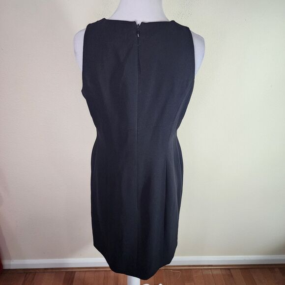 Petite Sophisticate Dress Size 4P Black Sleeveless Sheath Dress Beaded - Picture 5 of 8